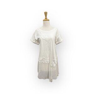 Anthropologie Akemi + Kin Kris Tunic Top Size S Small White